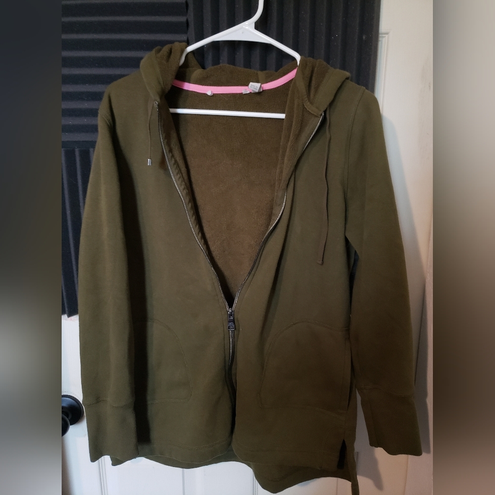 Juicy Couture Dark Green Fleece Vintage Jacket WS - WM.